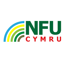 NFU Cymru logo with rainbow-like design and green, yellow, blue, and red colors