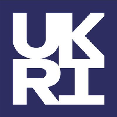 A blue square with large white block letters spelling out 'UK' and 'RE' arranged vertically.
