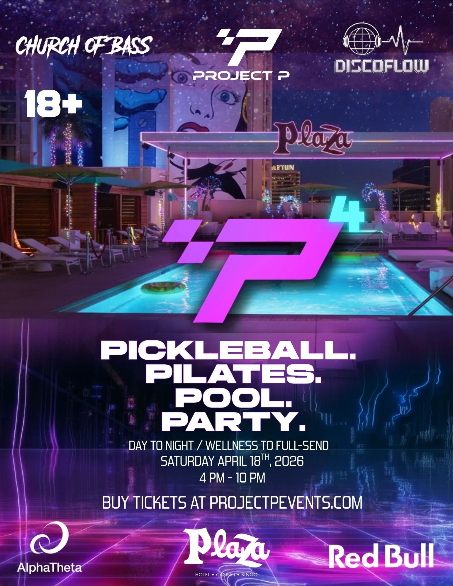 Project P4: pickle ball, Pilates, pool, party