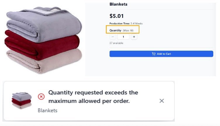 Maximum Order Limits