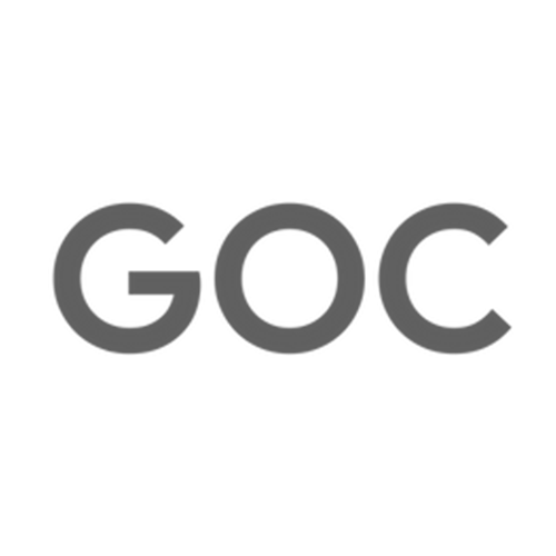GDC logo with black and white design.