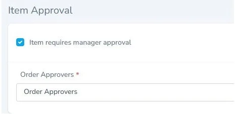 Item Approval
