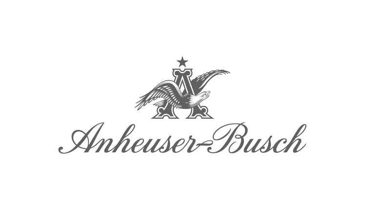 Anheuser-Busch logo featuring an eagle perched on a star with a letter A, above the script text 'Anheuser-Busch'.