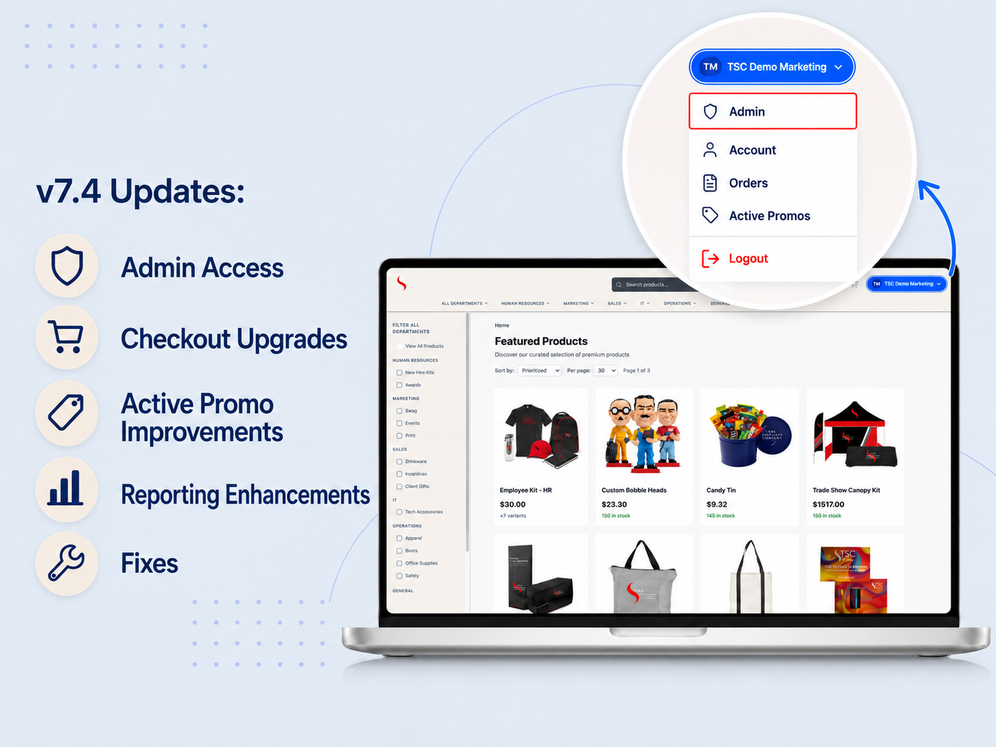 v7.4 Product Updates Announcement