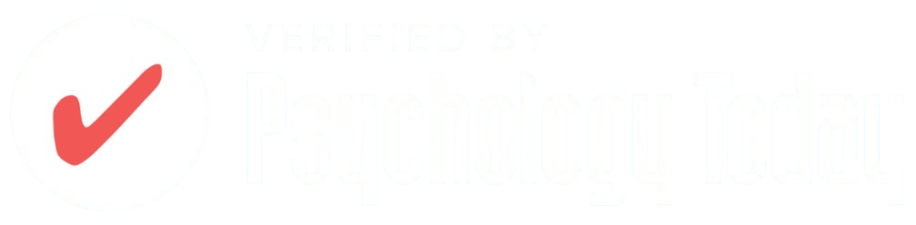 Psychology Today Logo with Checkmark Certified Mattilyn Millman Connective Healing Therapy Verification with Red Checkmark