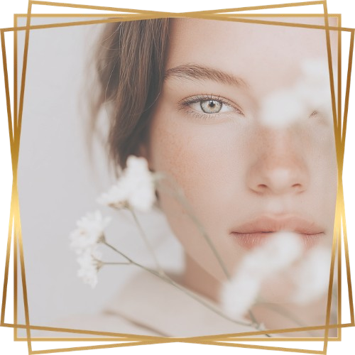 Eye-Movement Densensitization and Reprocessing Therapy EMDR Half Woman Profile with Flowers