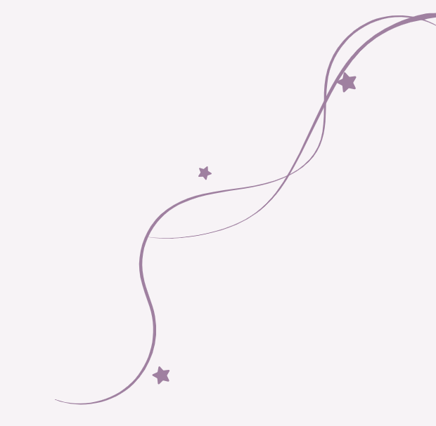 Lavender star swirly line swoops background decoration