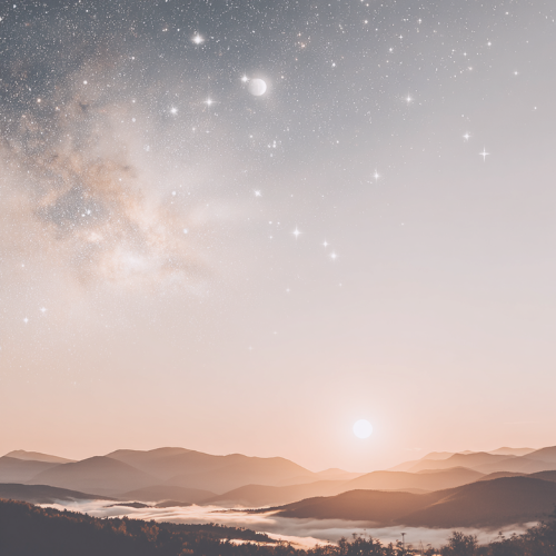 Horizon Universe With Sun Moon Stars Therapy Connective Health Mattilyn Millman