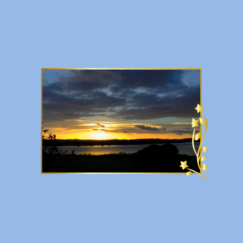 Screenshot of The Honest Guys Mindfulness Meditation - Guided 10 Minutes Showing a Sunset Against a Dark Sky