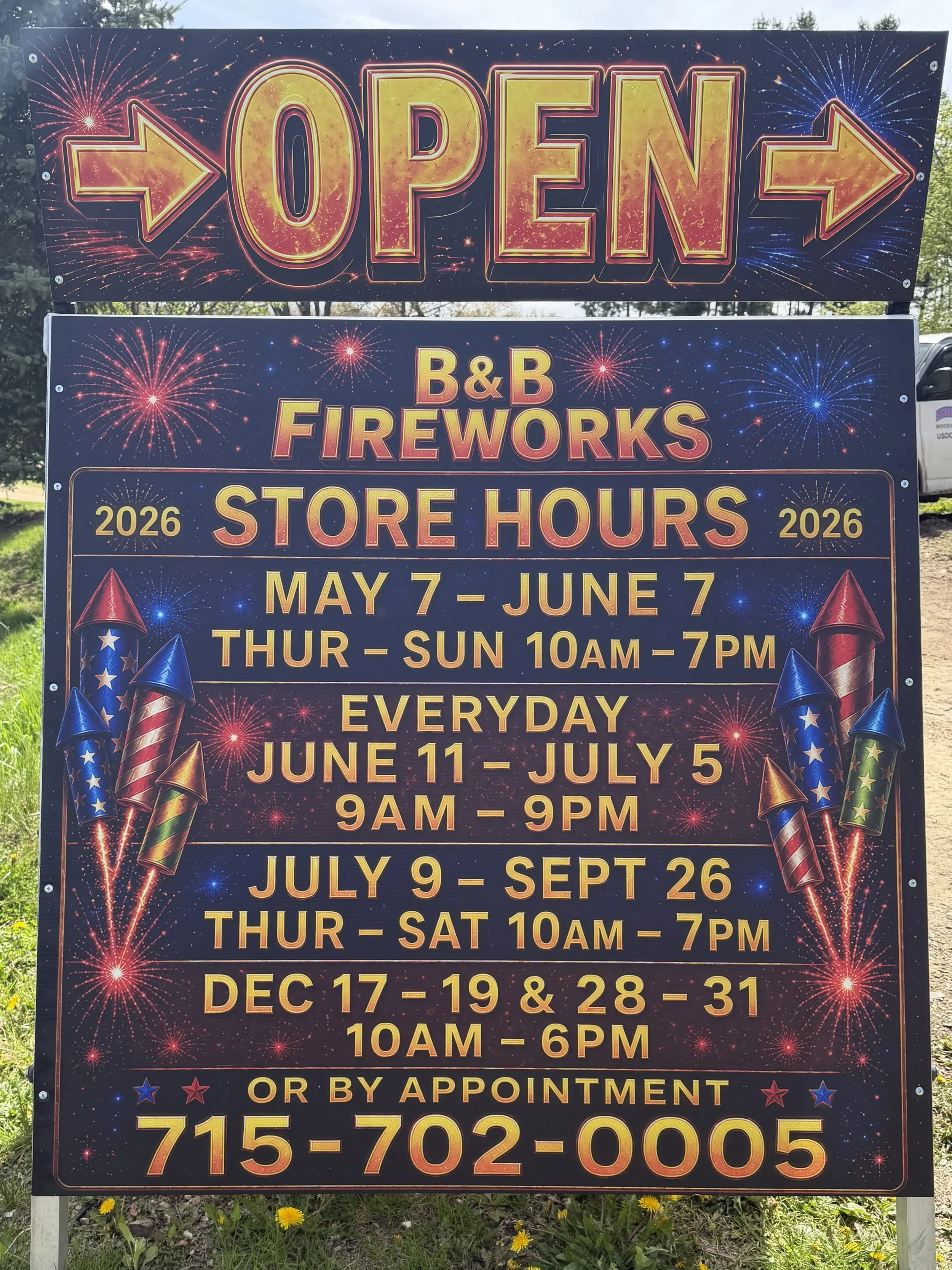 Digitally printed business sign on metal