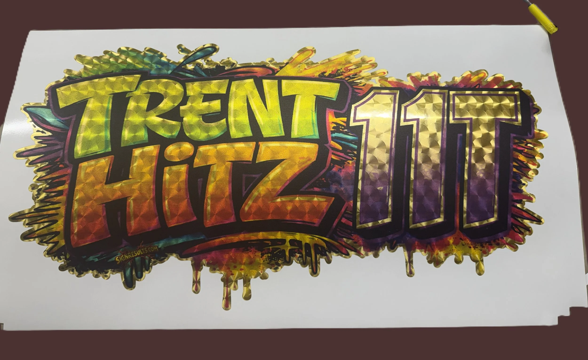 door stickers with holographic vinyl