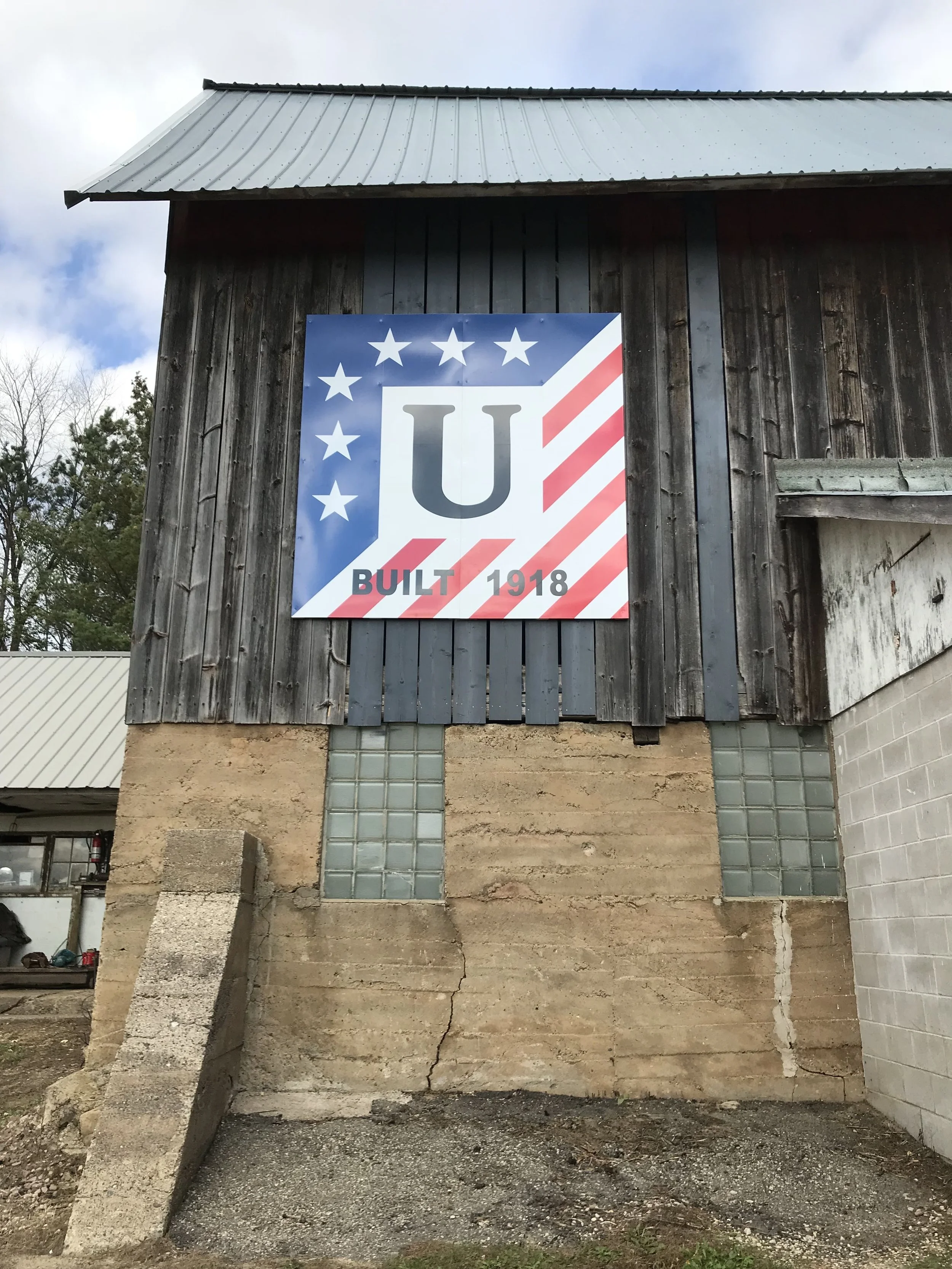 Custom barn sign in Dunn County WI.