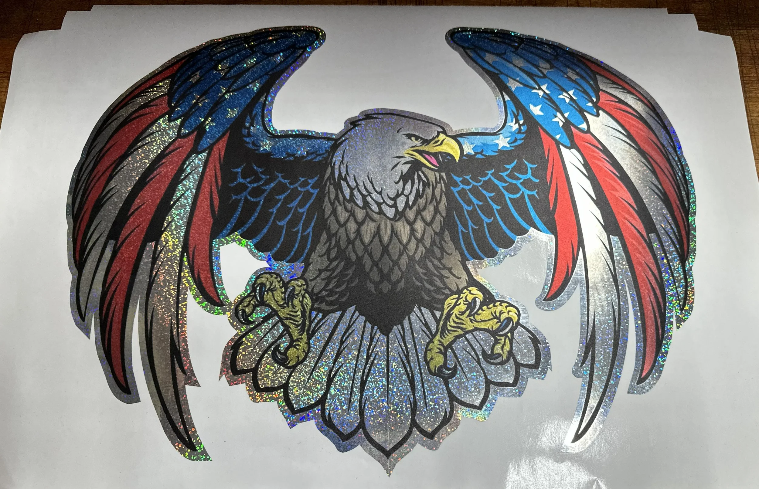 Custom vehicle sticker digitally printed
