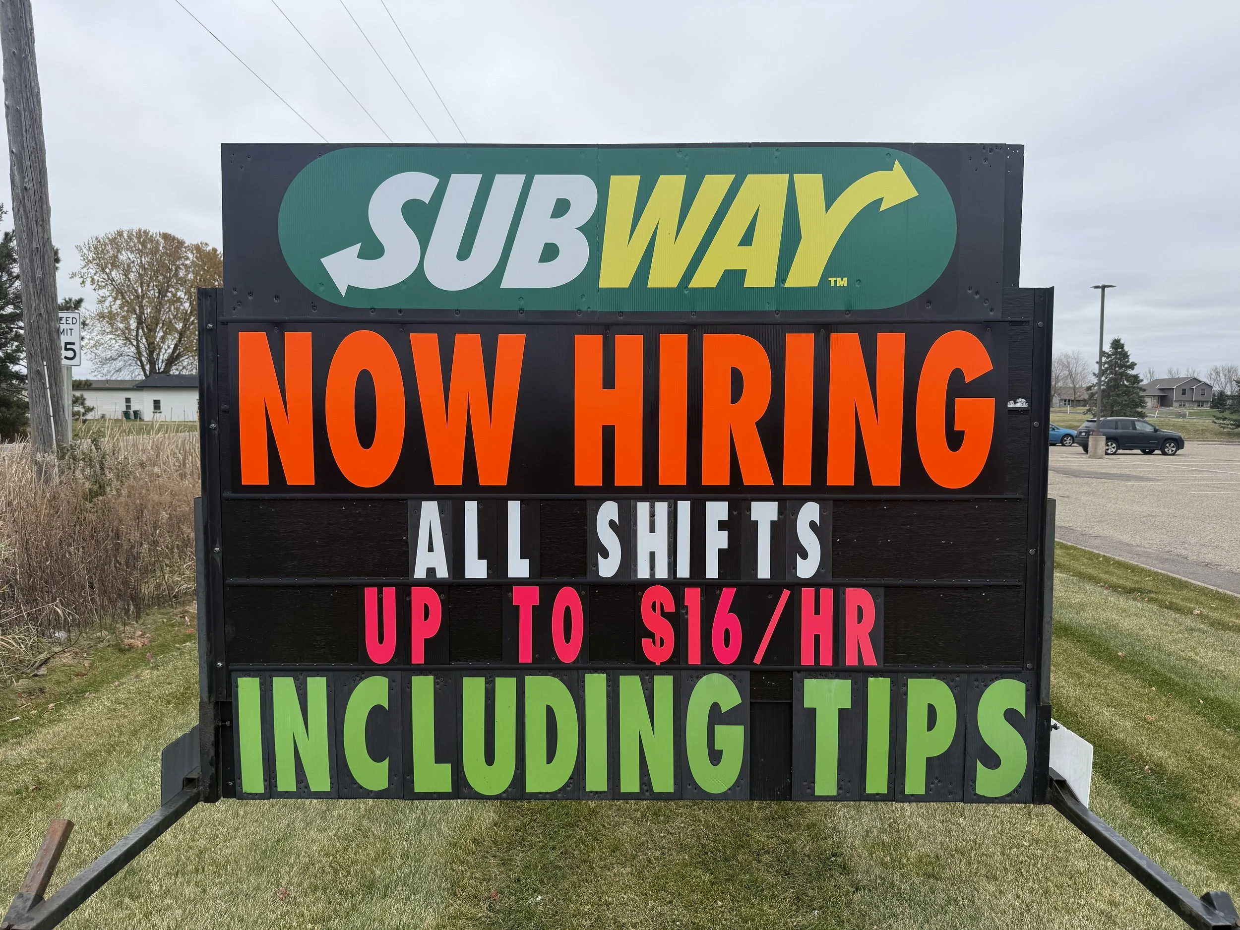 Now Hiring sign / Sign Rental