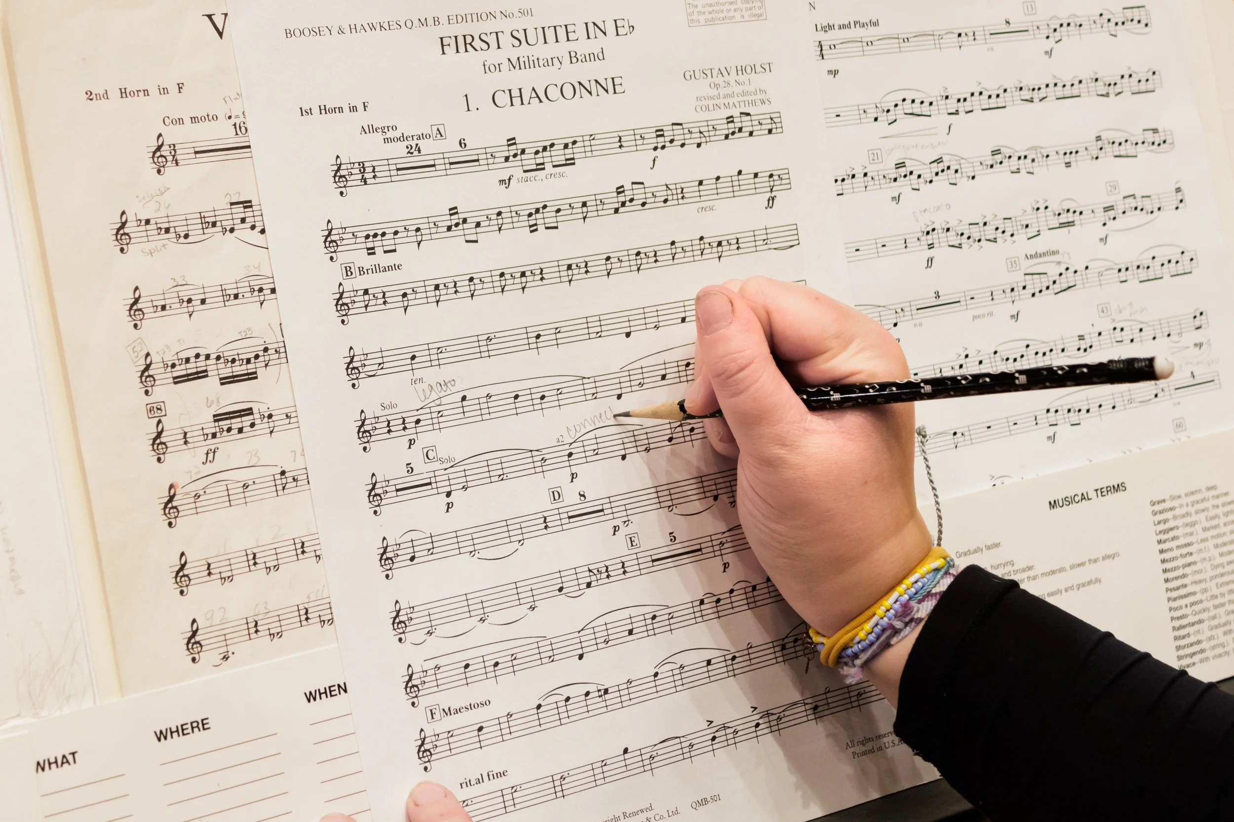 Rehearsal notes