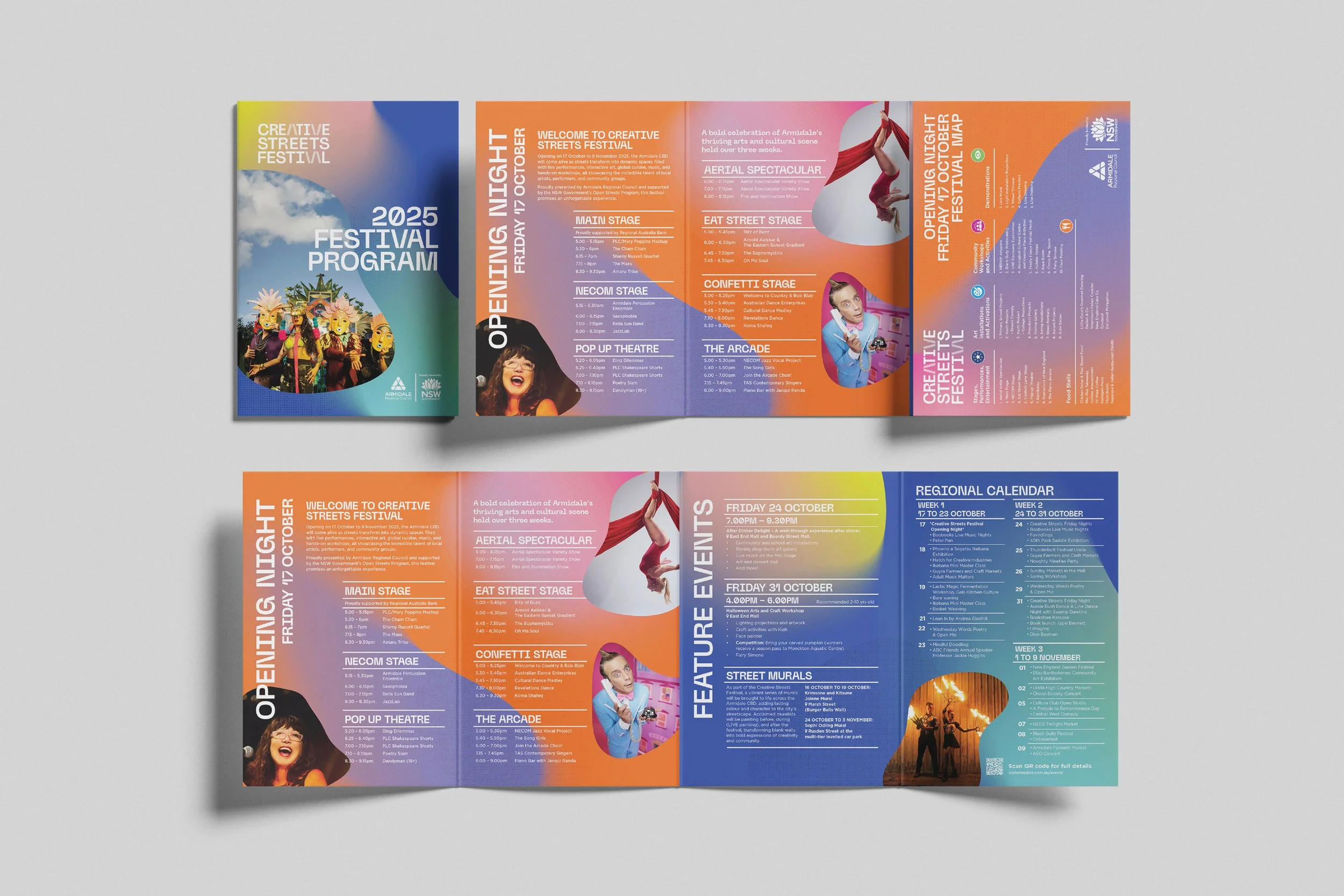 Creative Streets Festival A5 program