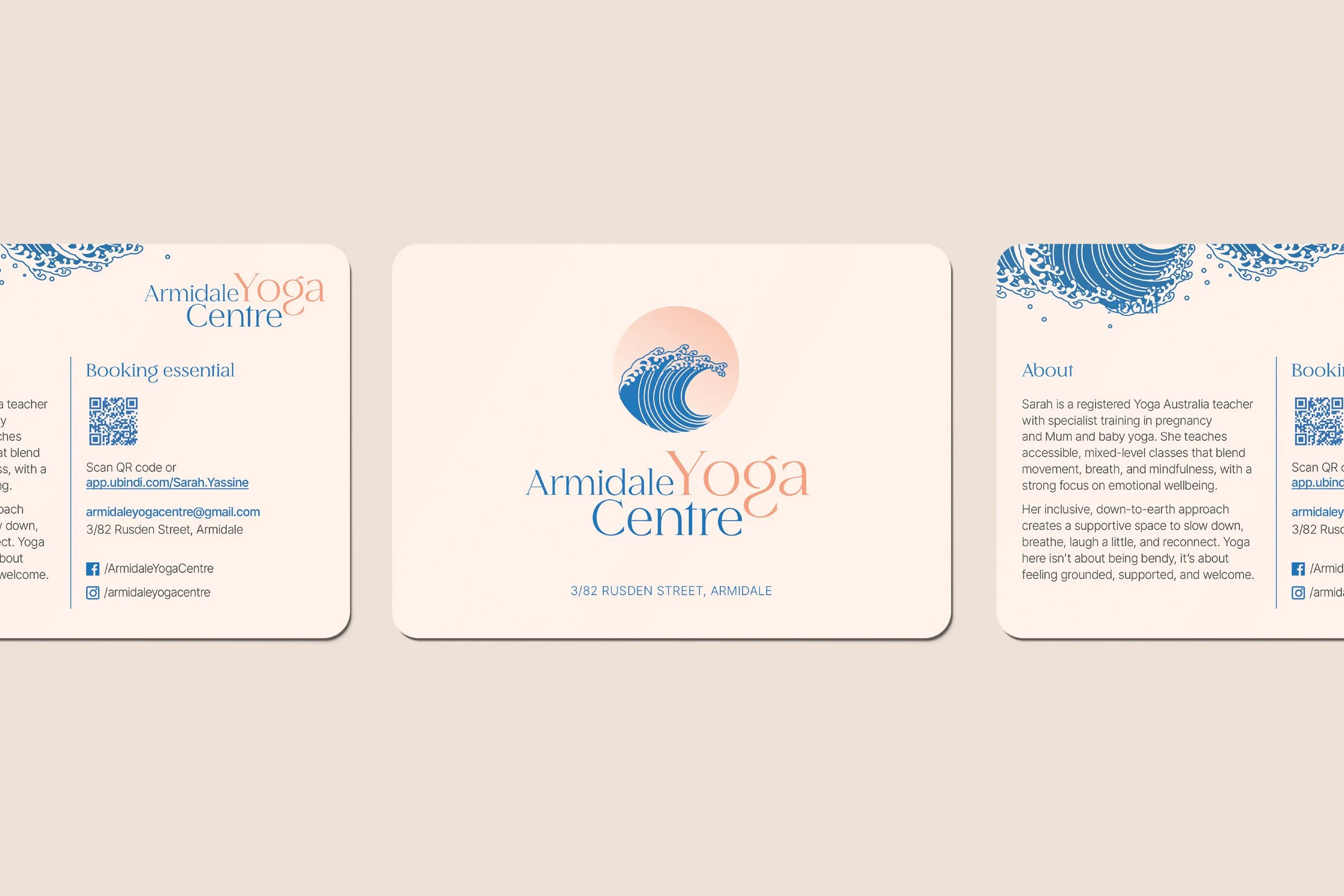 Armidale Yoga Center postcard
