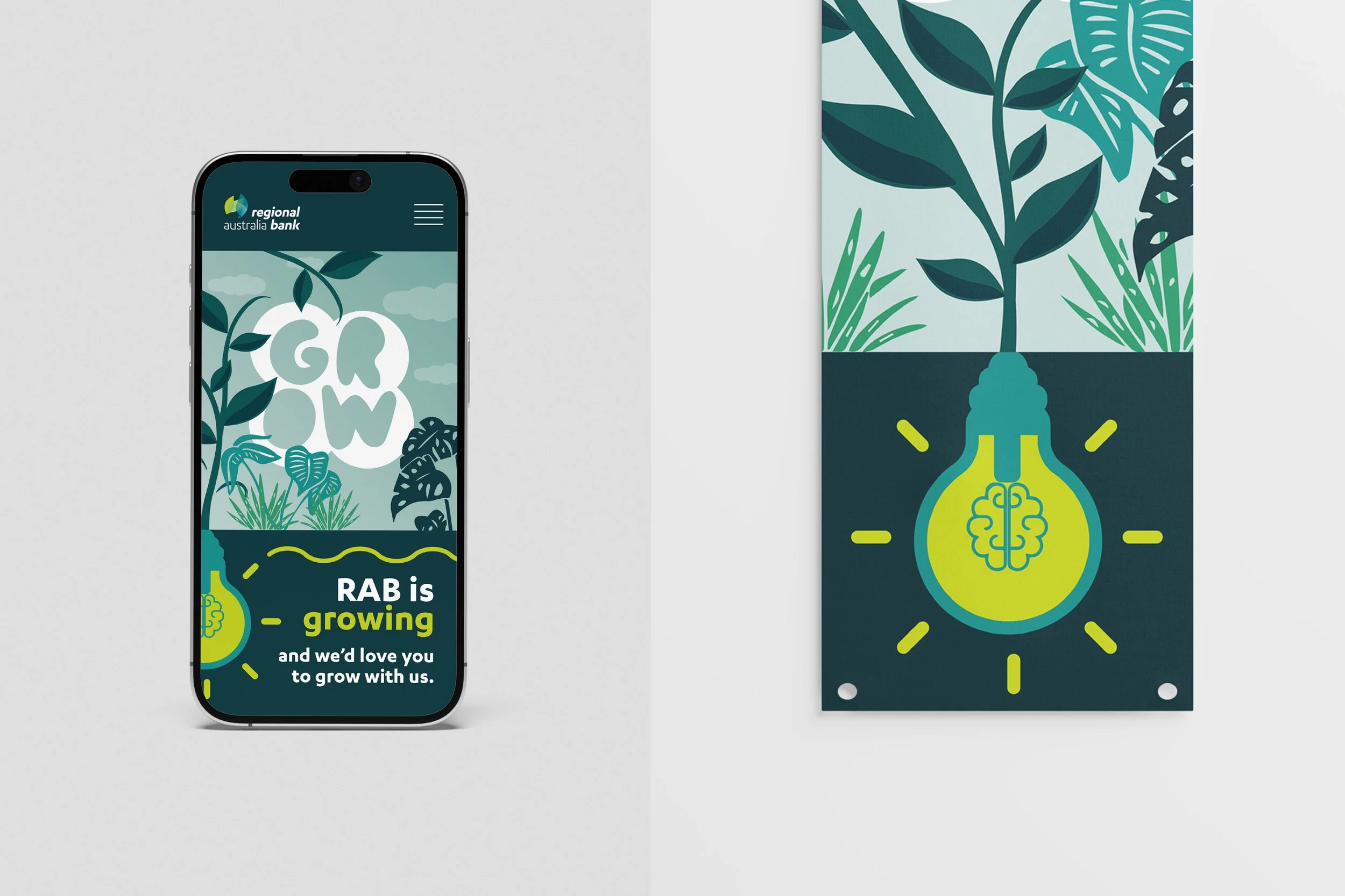 Regional Australia Bank Grow with RAB iphone website homepage