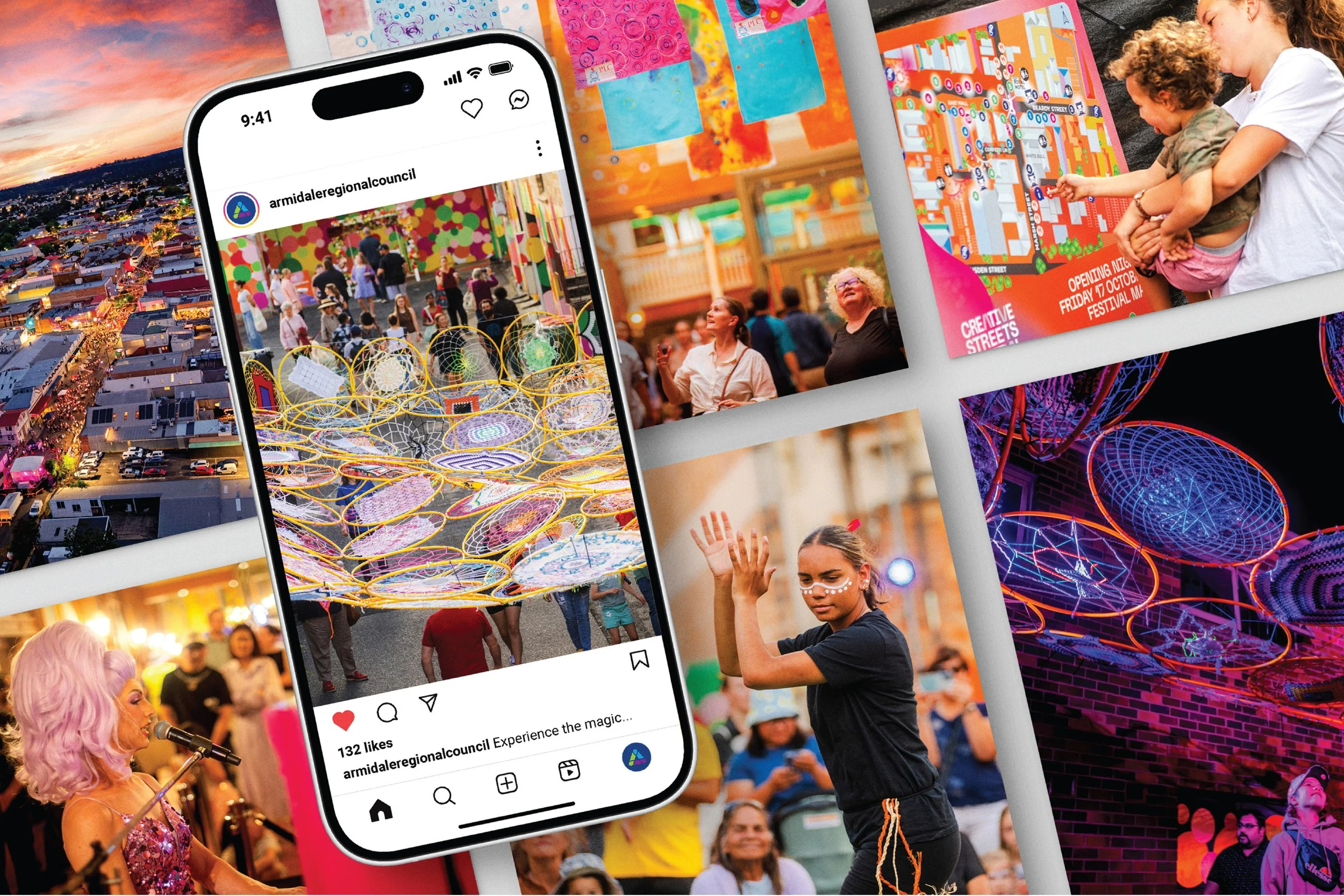 Creative Streets Festival Instagram mockup