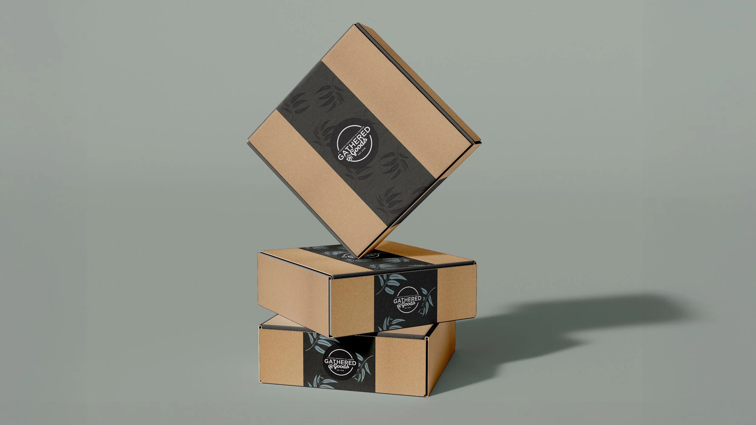 Gathered Goods hamper packaging