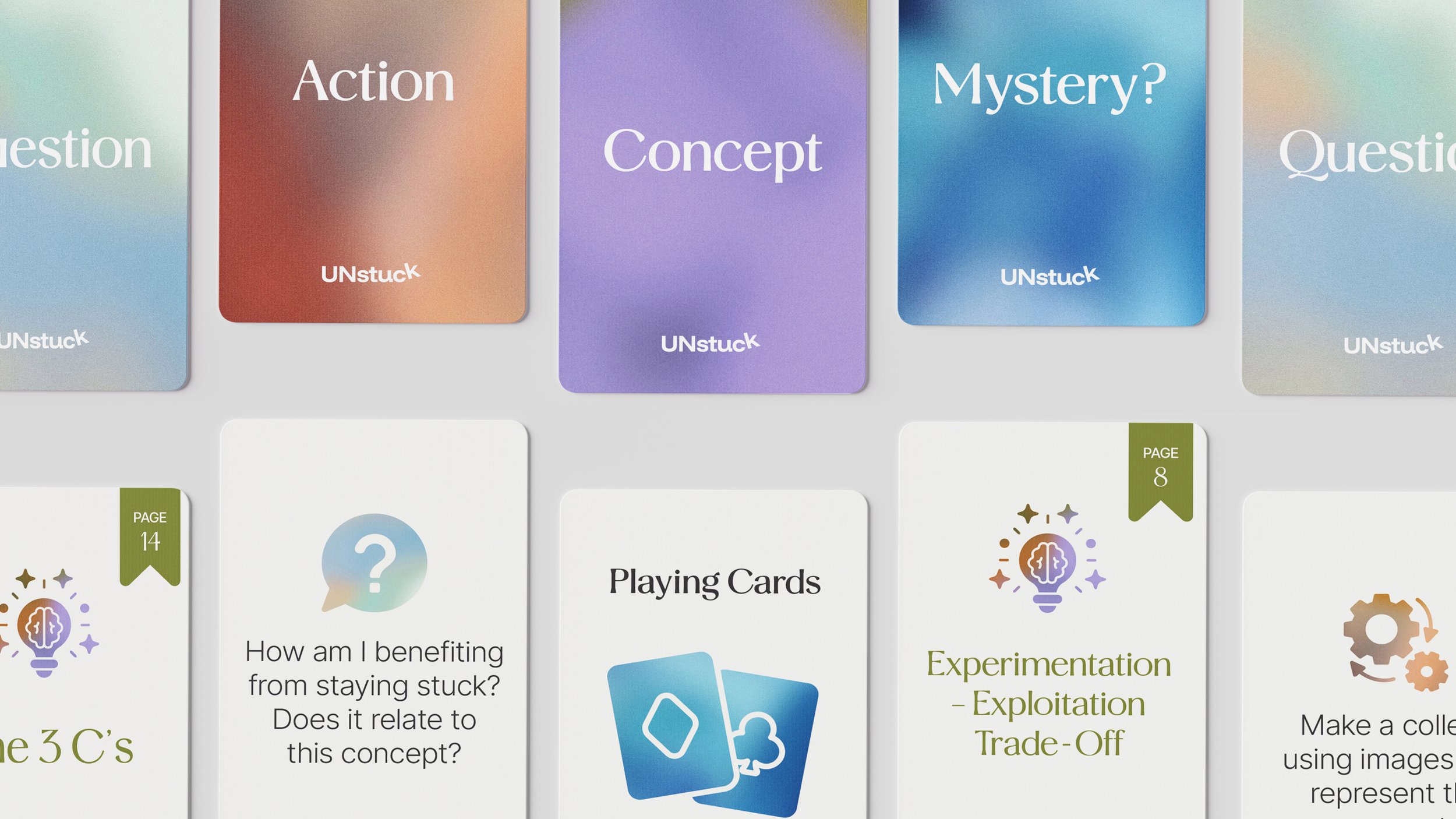 Unstuck cards