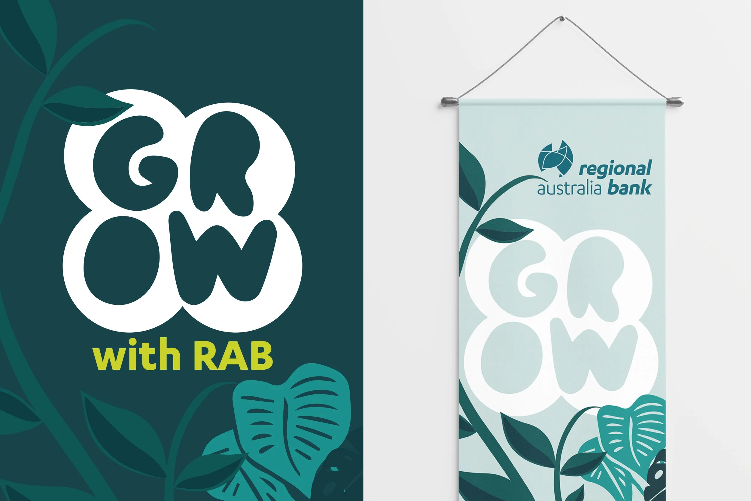 Regional Australia Bank Grow with RAB logo and banner