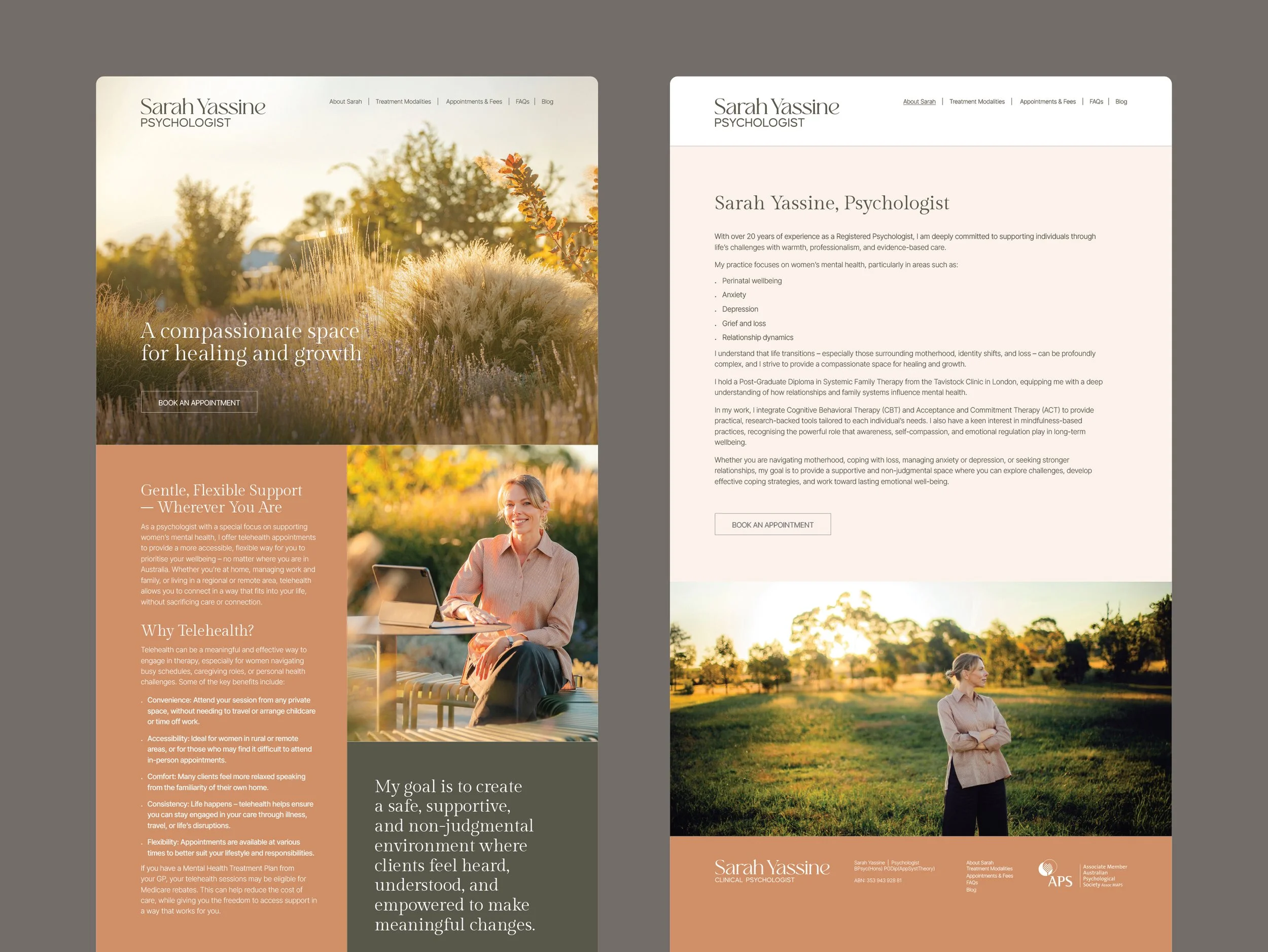 Sarah Yassine Psychology website