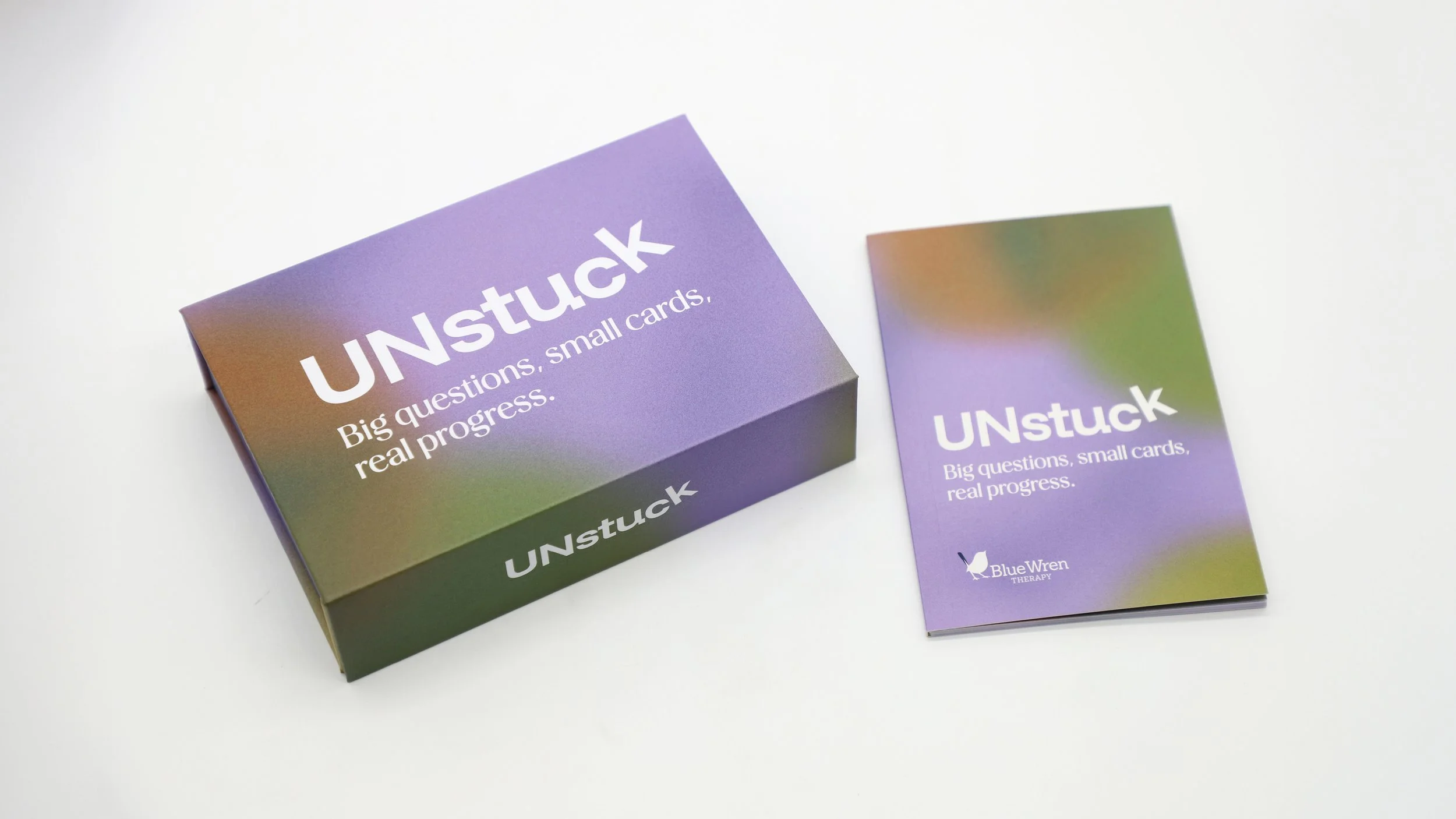 Unstuck Card box and booklet
