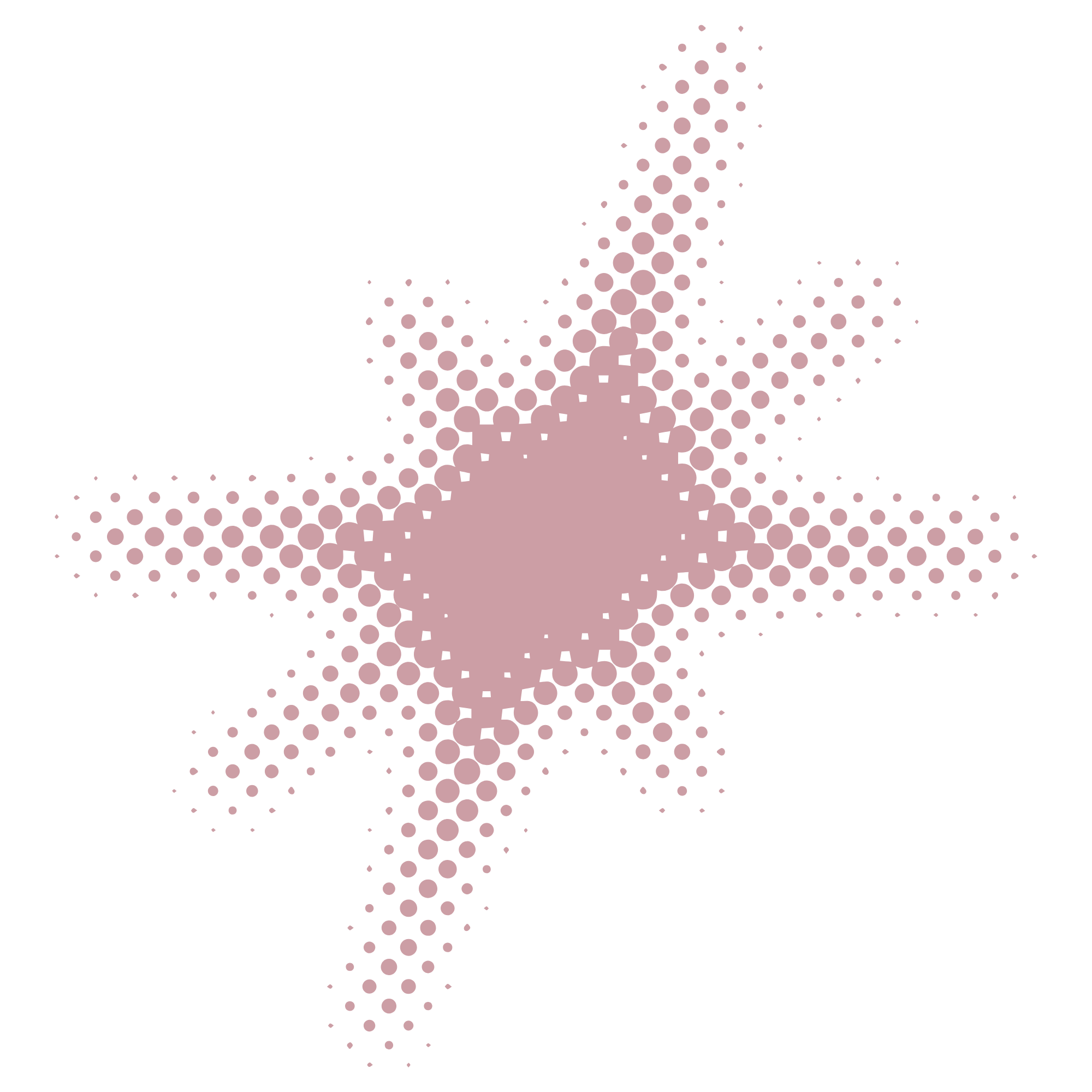 Pink and black abstract digital art featuring a dotted upward arrow pattern.