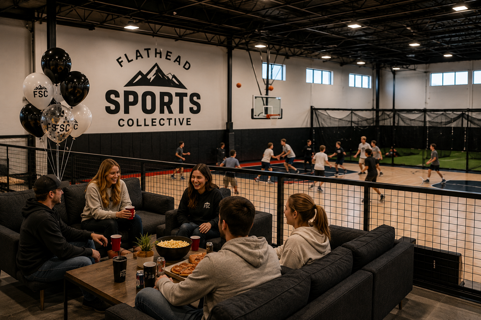 Event center, birthday parties, graduation party, team-building, celebrations, party space.