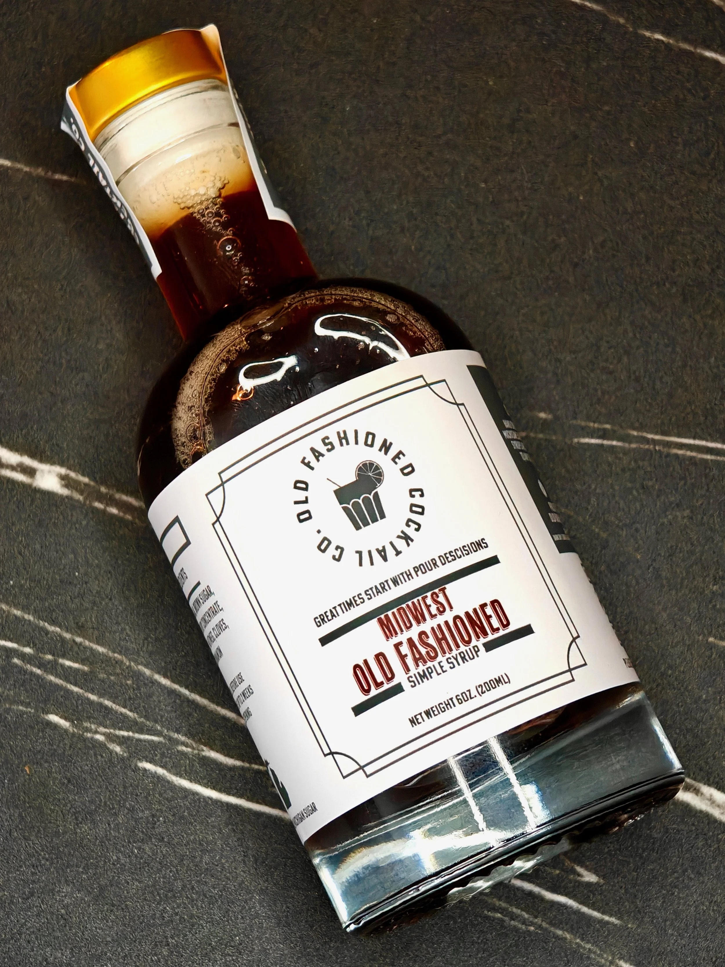 Midwest Old Fashioned Syrup. 
Available in 200ml & 375ml bottles.