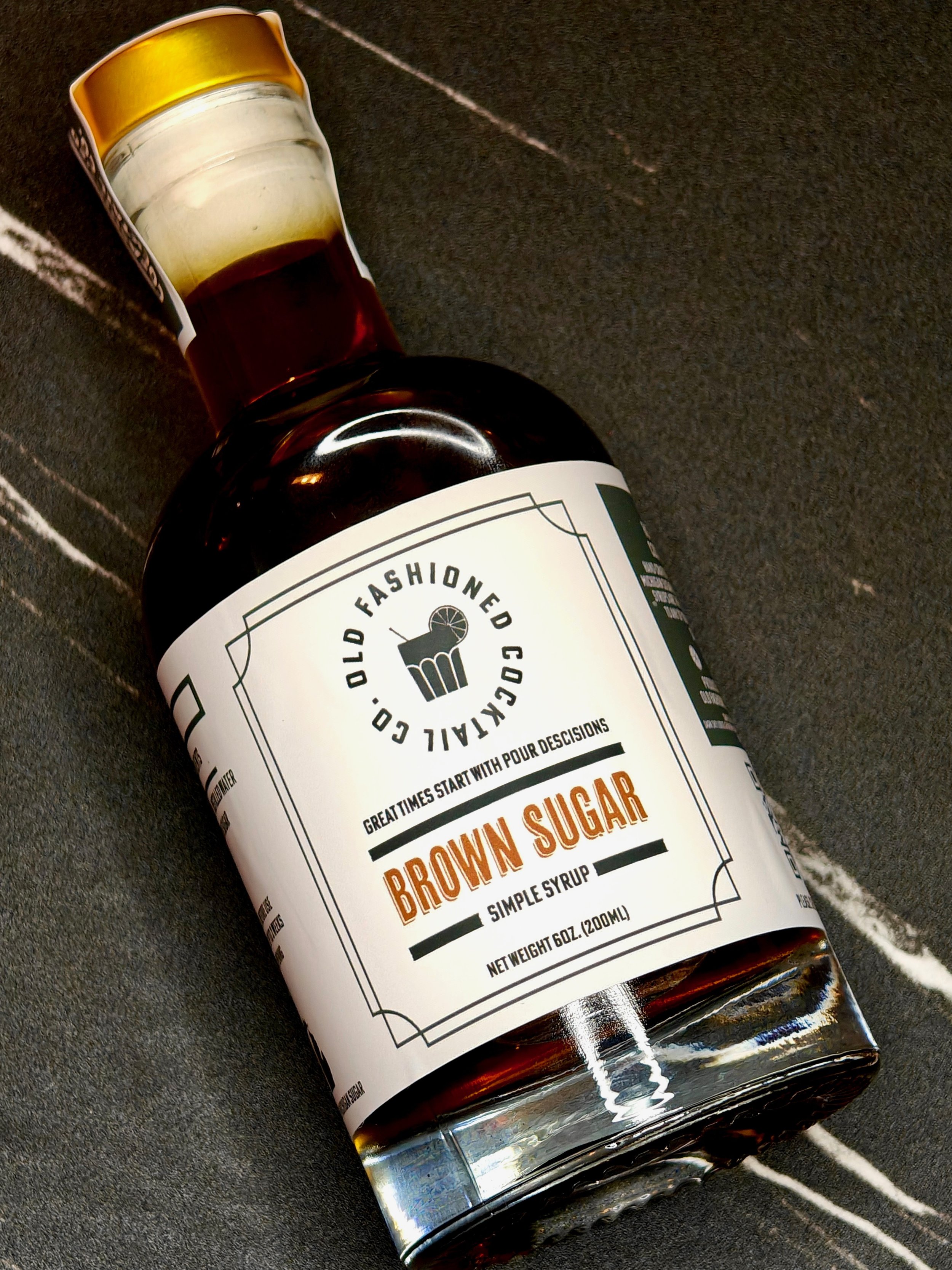 Brown Sugar Simple Syrup. Available in 200ml or 375ml bottles.
