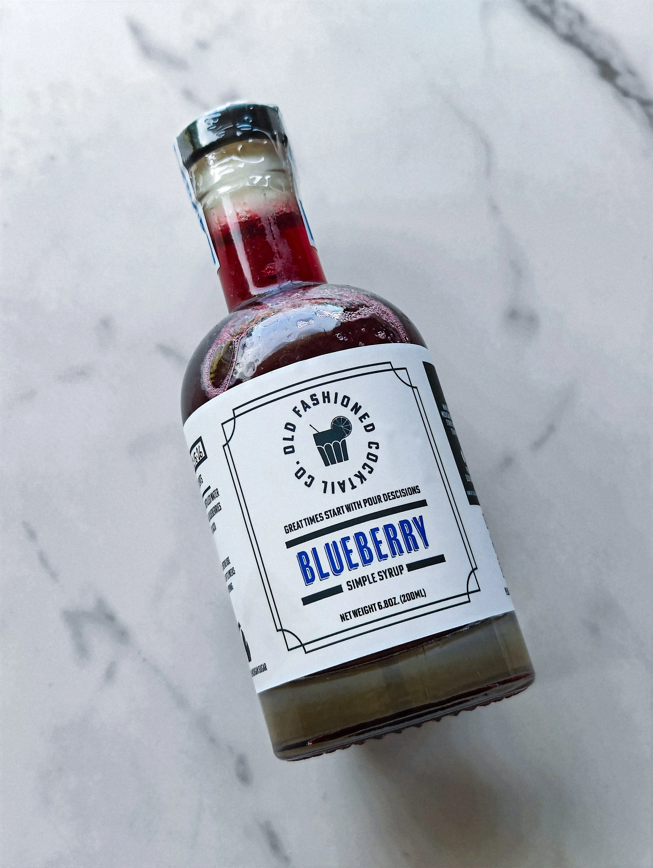 Blueberry Syrup. 
Available in 200ml & 375ml bottles.