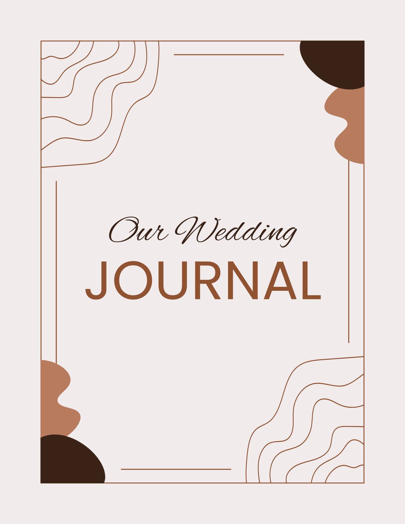 Elegant Wedding Journal — Themed Lined Pages