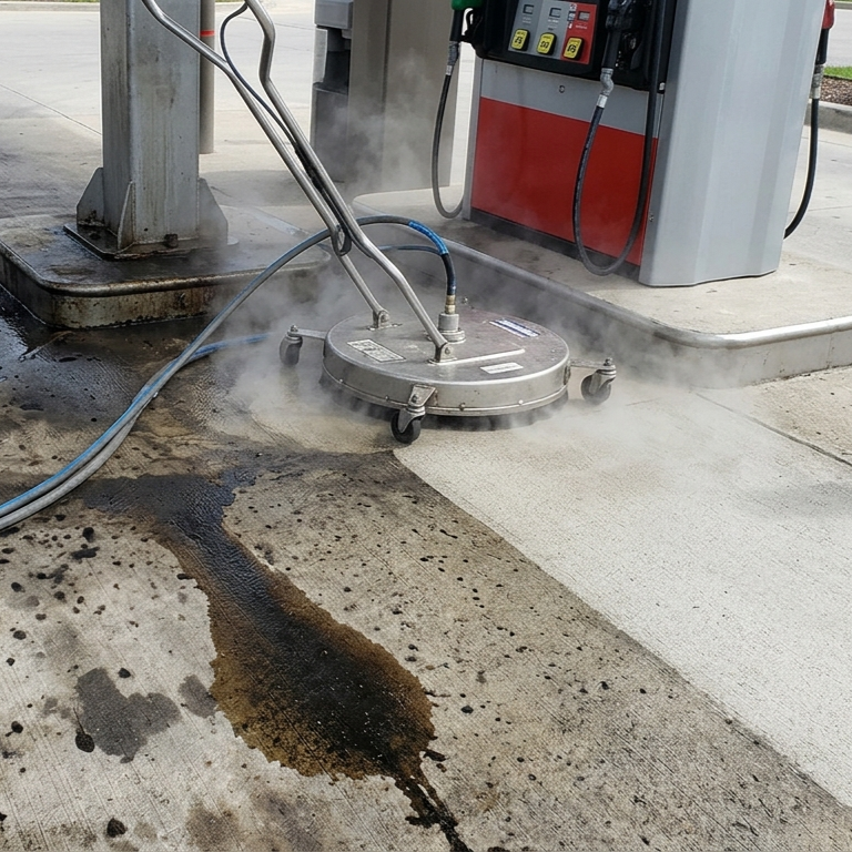 Why Gas Station Forecourts Stain Faster Than Almost Any Commercial Surface