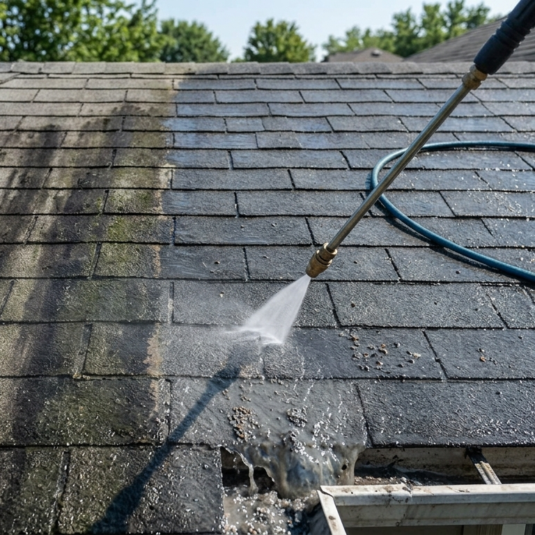 Why Pressure Washing Can Void Asphalt Shingle Warranties