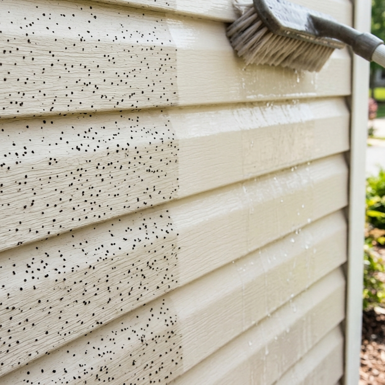 What Are the Tiny Black Dots Stuck to Your Vinyl Siding (Artillery Fungus)