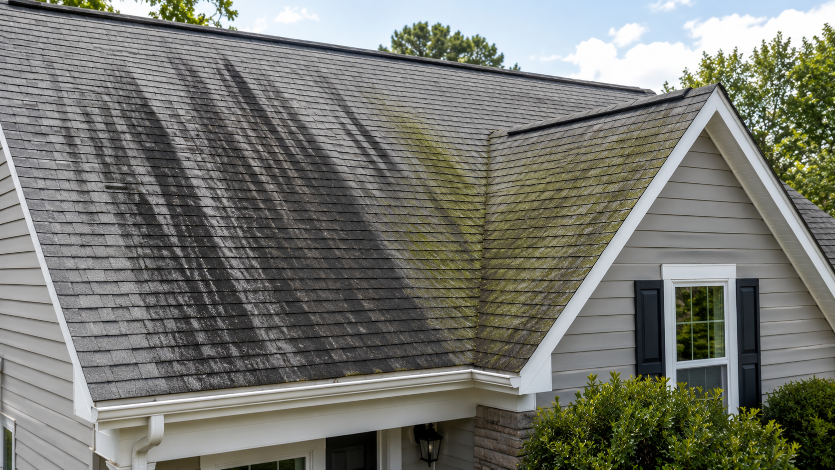 What Causes Green or Black Stains on a Roof?