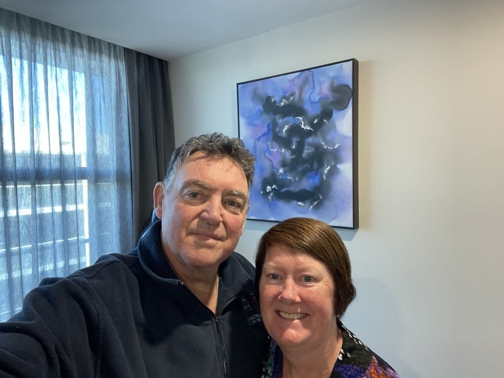 Danette and Grahame taking a selfie