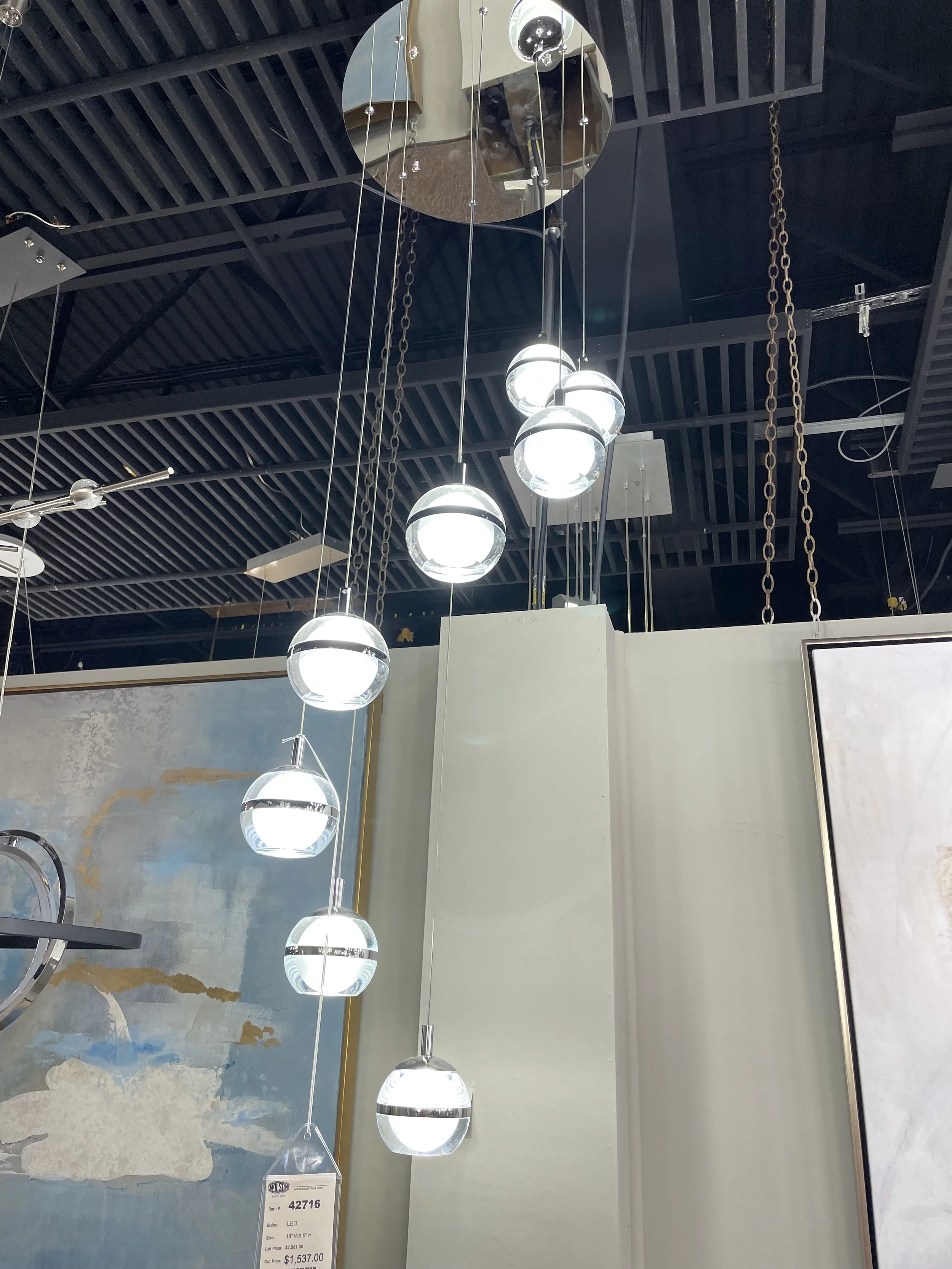 Modern Illumination showroom.
