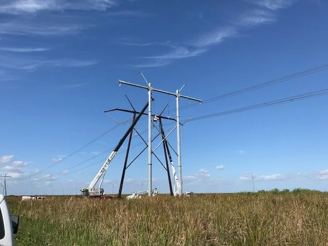 500 KV Line corten steel structure replacement, SW Florida.