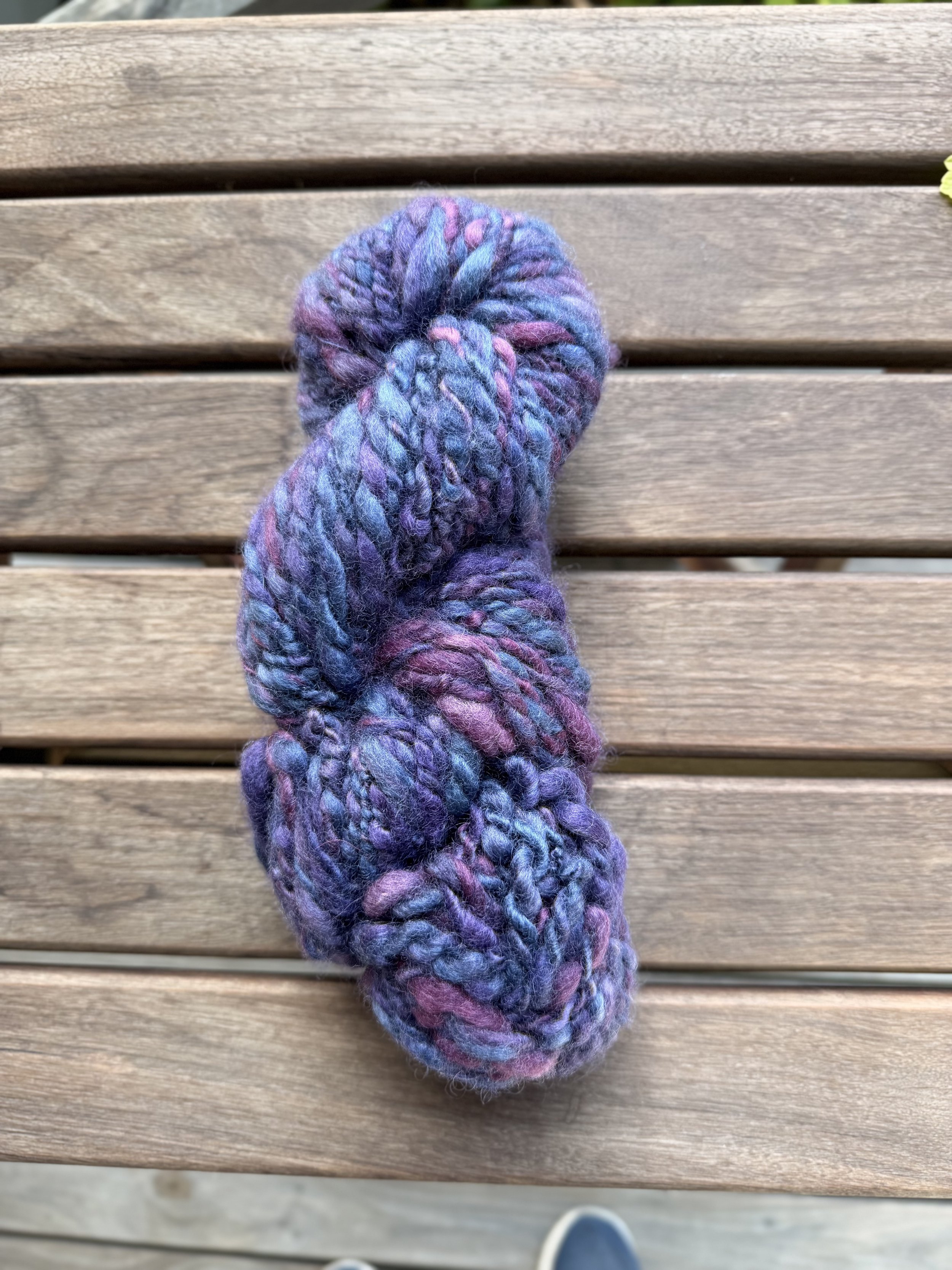 Amethyst handspun yarn