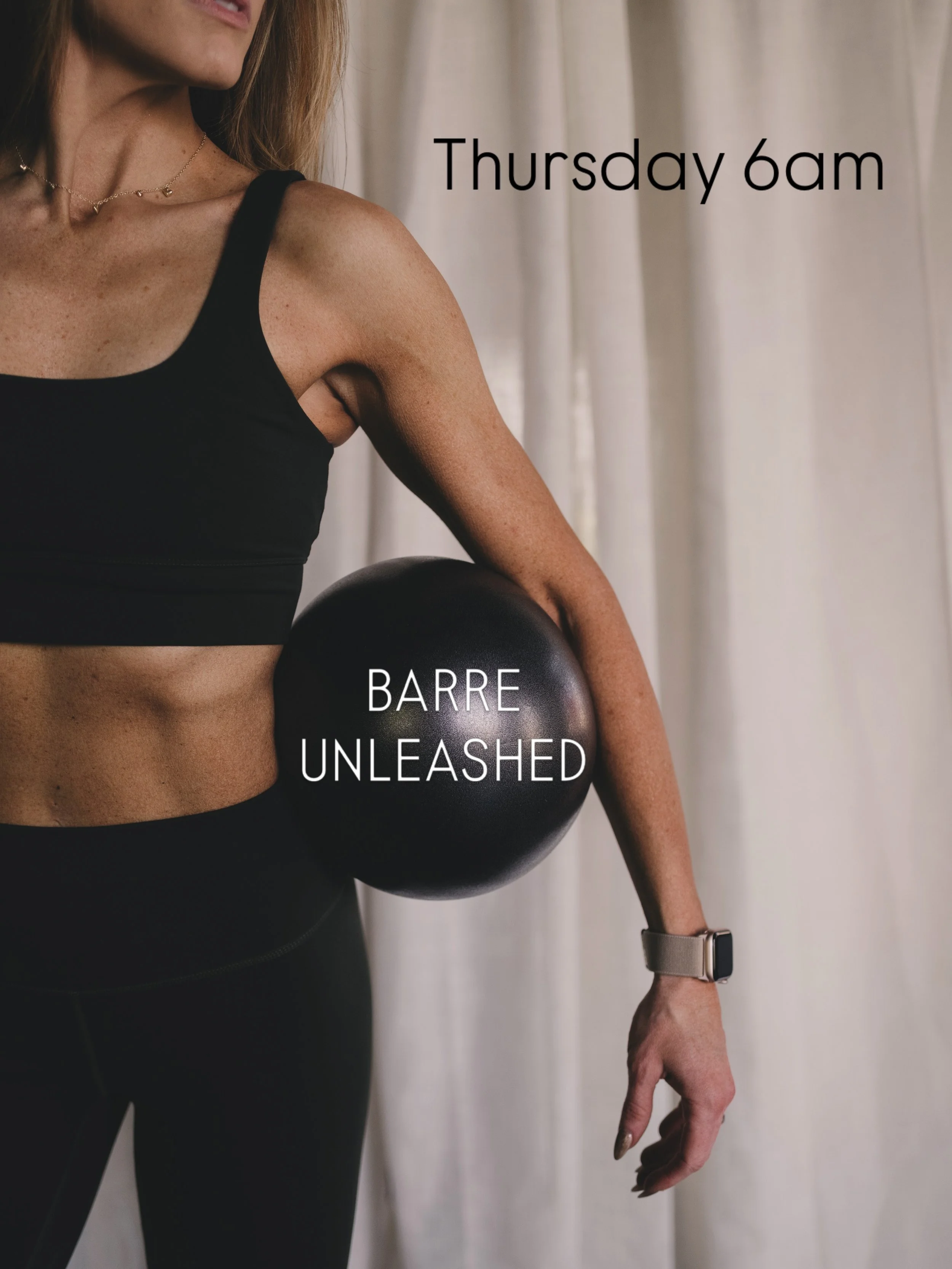 DON&rsquo;T MISS OUT on the class everyone is raving about! BARRE-UNLEASHED -high energy music, unique choreography from certified instructors built for women, all levels, and amazing women surrounding you! Book your mat now before the class fills up
