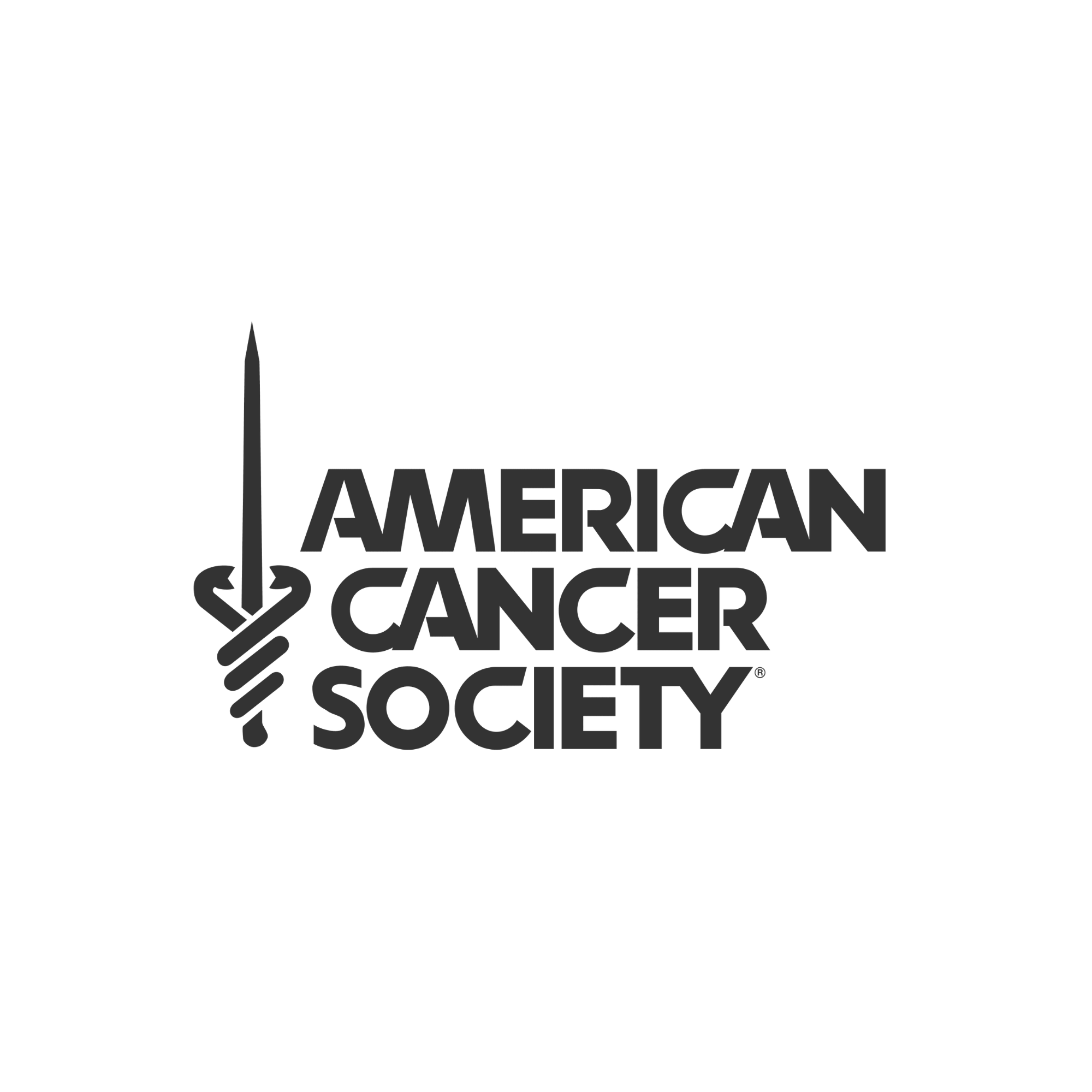 Logo of the American Lung Cancer Society with a stylized lung and the words 'American Lung Cancer Society' in black.