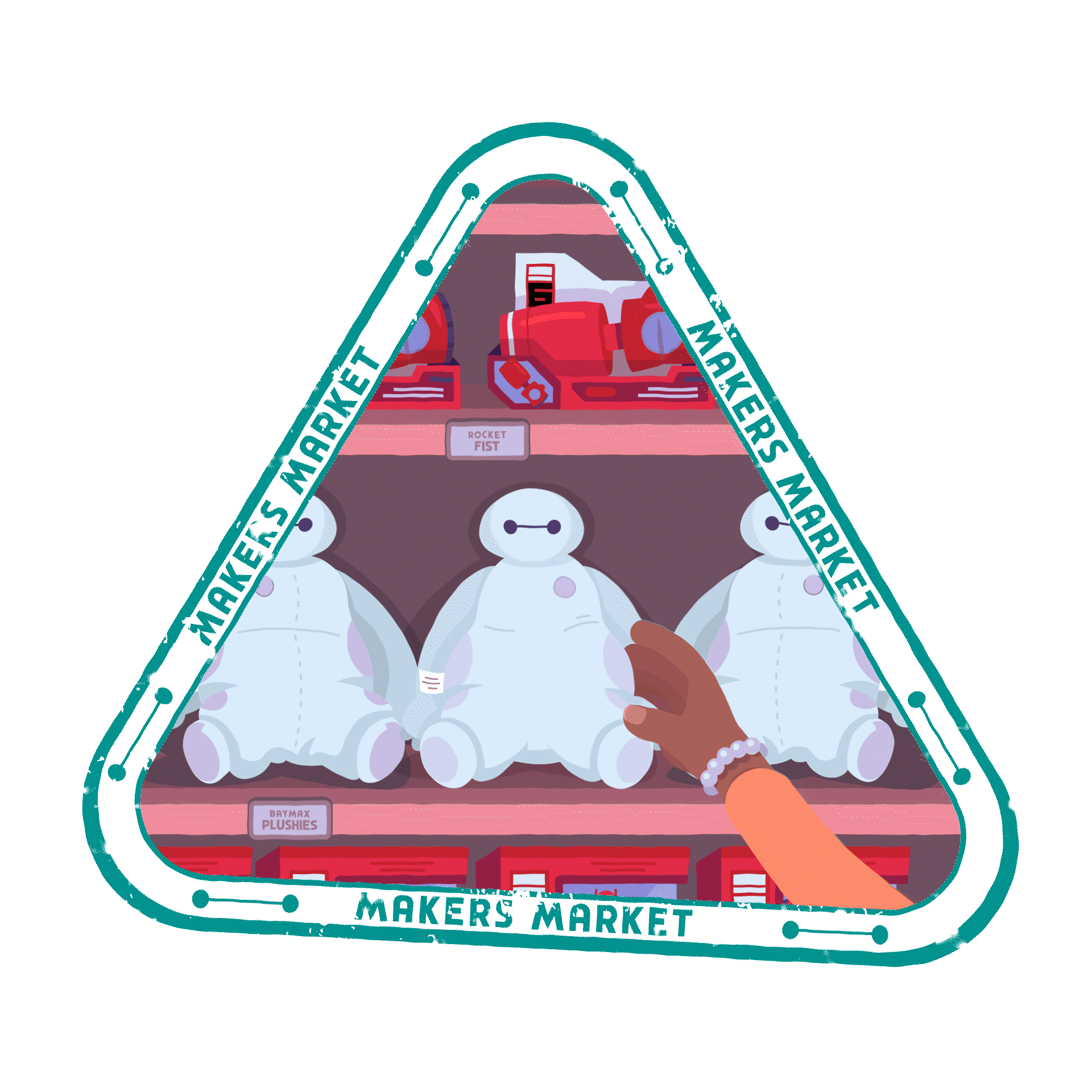 Baymax+Plushie+Sticker.gif
