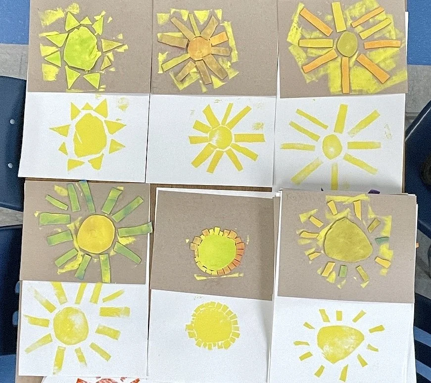 Print Making: Shapes of the Sun