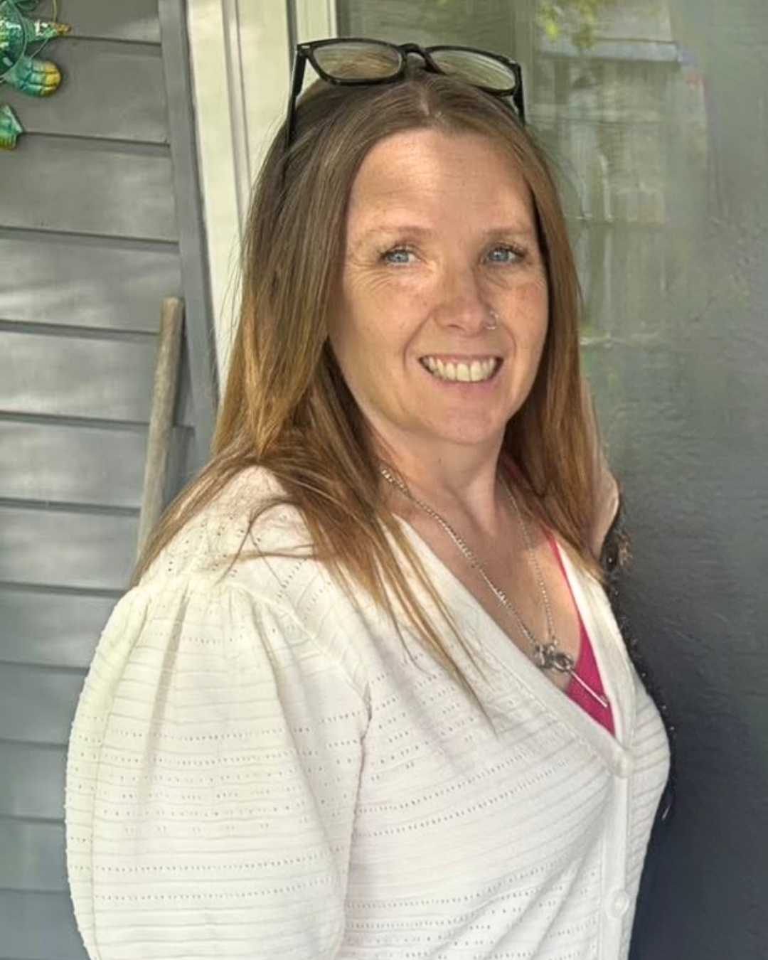 Portrait of Michelle Balcarcel, co-founder of Be Brave Travel Academy, occupational therapy professional, and accessibility educator.