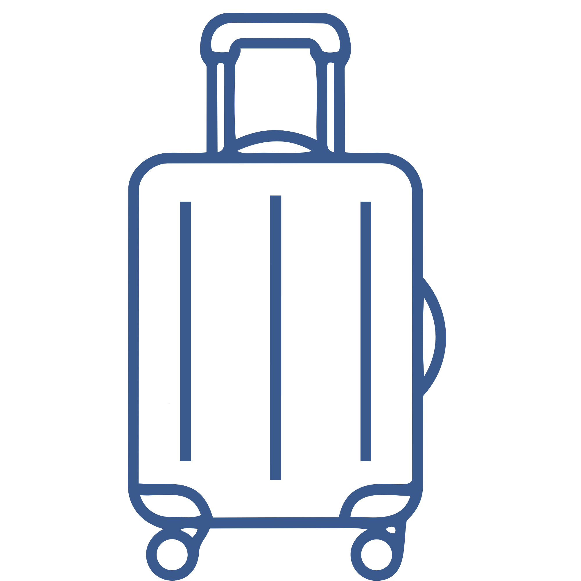 Outline drawing of a shopping cart.