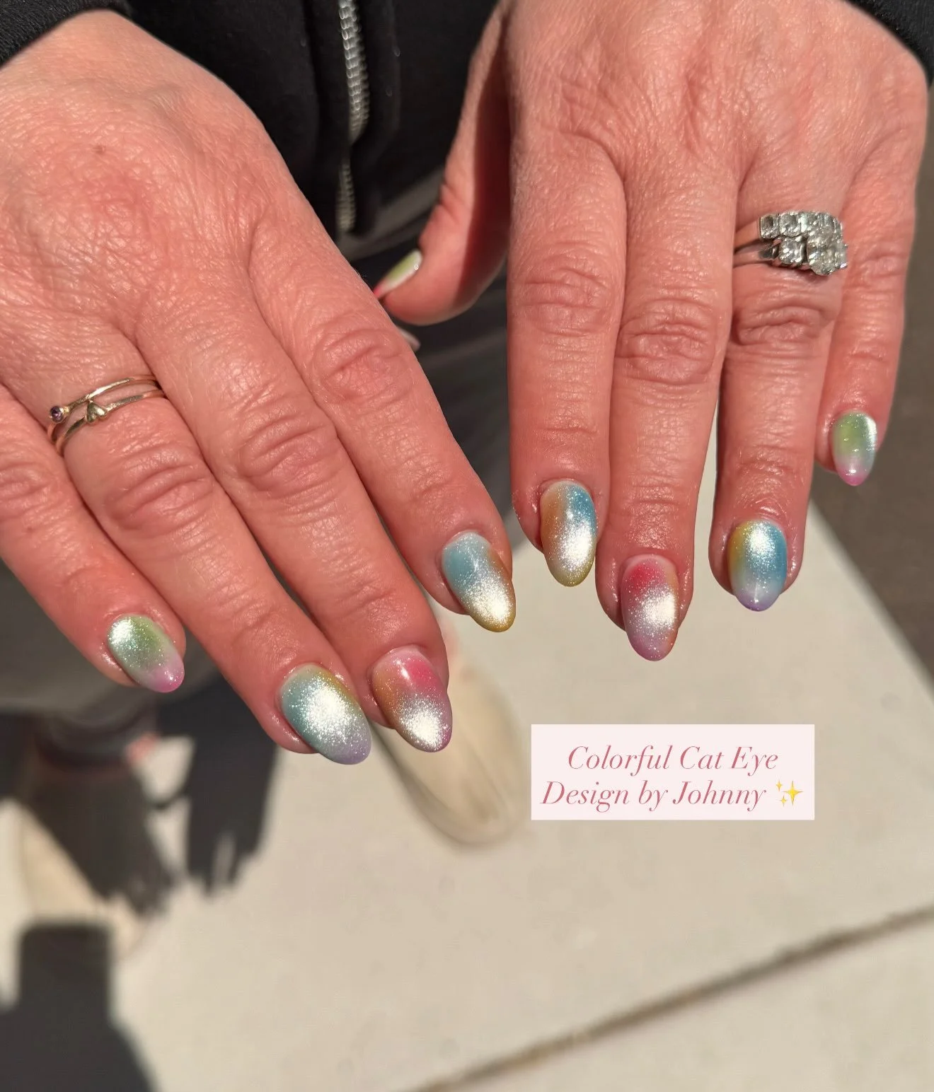 ✨✨✨

Full/Detailed Design by Johnny 💅

#lovelynails #cateyenails #auranails #ombrenails #colorfulnails