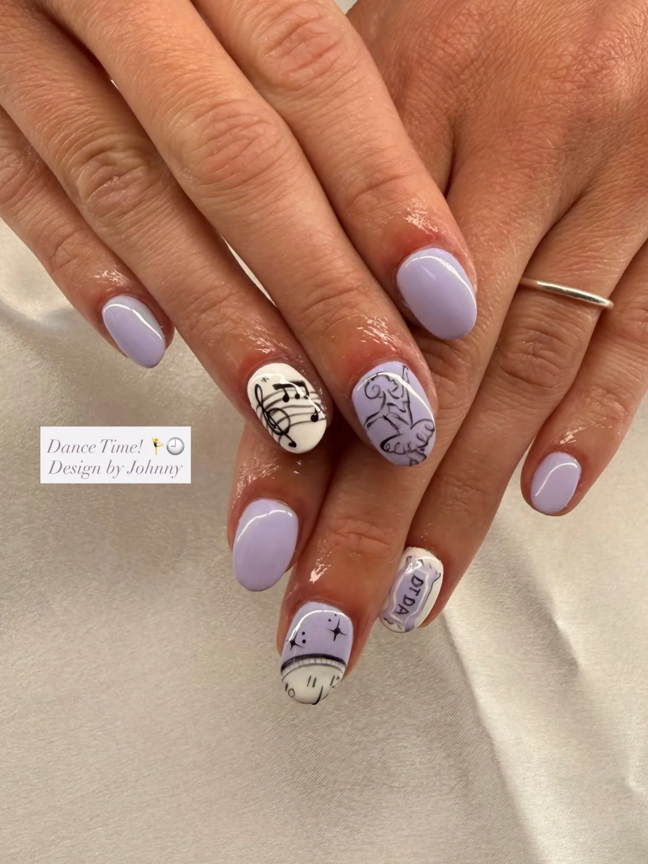 Custom design for Miss Courtney from @dancetimedanceacademy for their 2026 Recital!! 💃

Thank you @courtneyconigatti 💜

Full/Detailed Design by Johnny 💅

#lovelynails #dancetimedanceacademy #dtda #dancenails #nailart